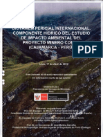 Dictamen pericial Internacional, componente hídrico del estudio de impacto ambiental del proyecto minero Conga