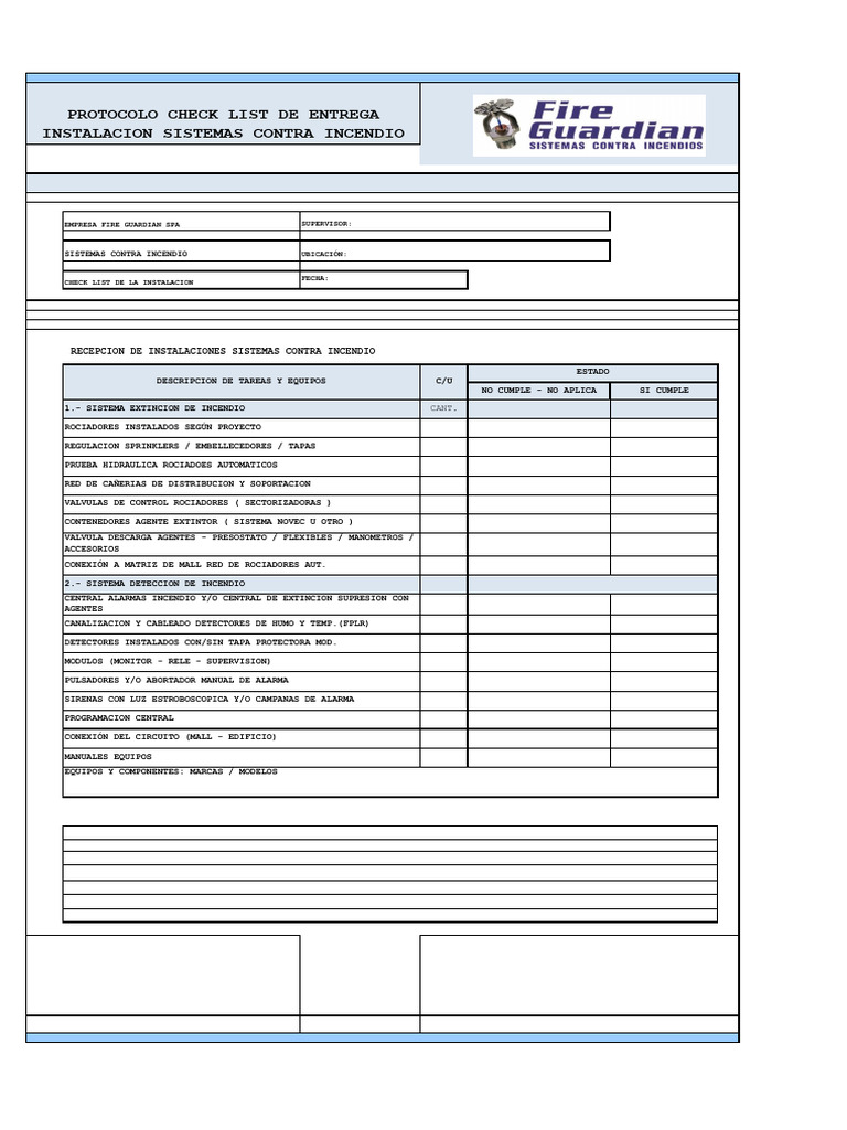 Check List Formato FG | PDF
