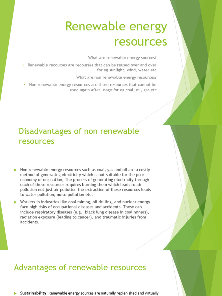 Reneweable Resources | PDF | Renewable Energy | Energy Development