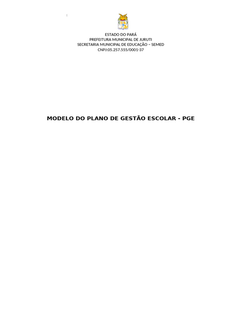 Modelo de Plano de Gestão Escolar 2024-2025 | PDF | Pedagogia | Aprendizado