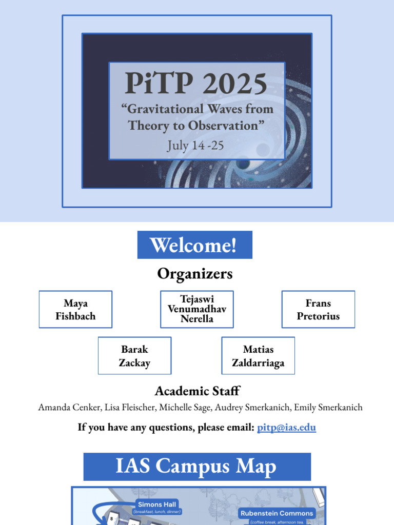 PiTP 2025: Gravitational Waves Overview | PDF | General Relativity ...