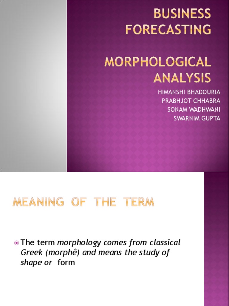 Morphological Analysis for Disaster Strategies | PDF | Emergency ...