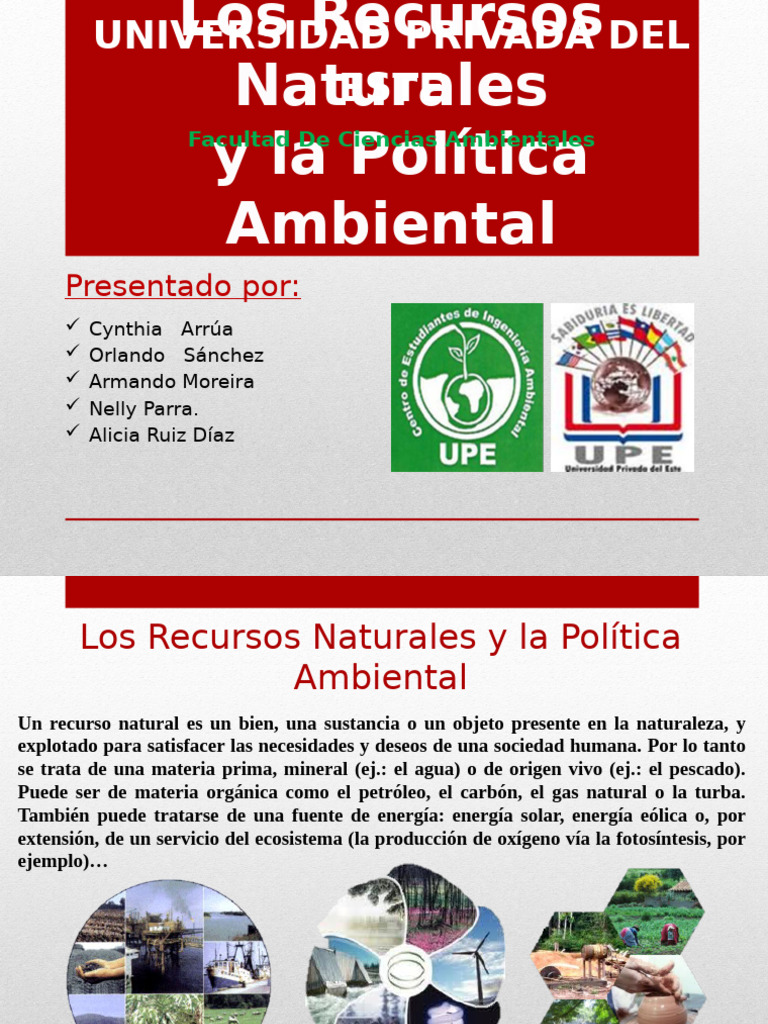 Recursos Naturales y Política Ambiental | PDF | Política de medio ...