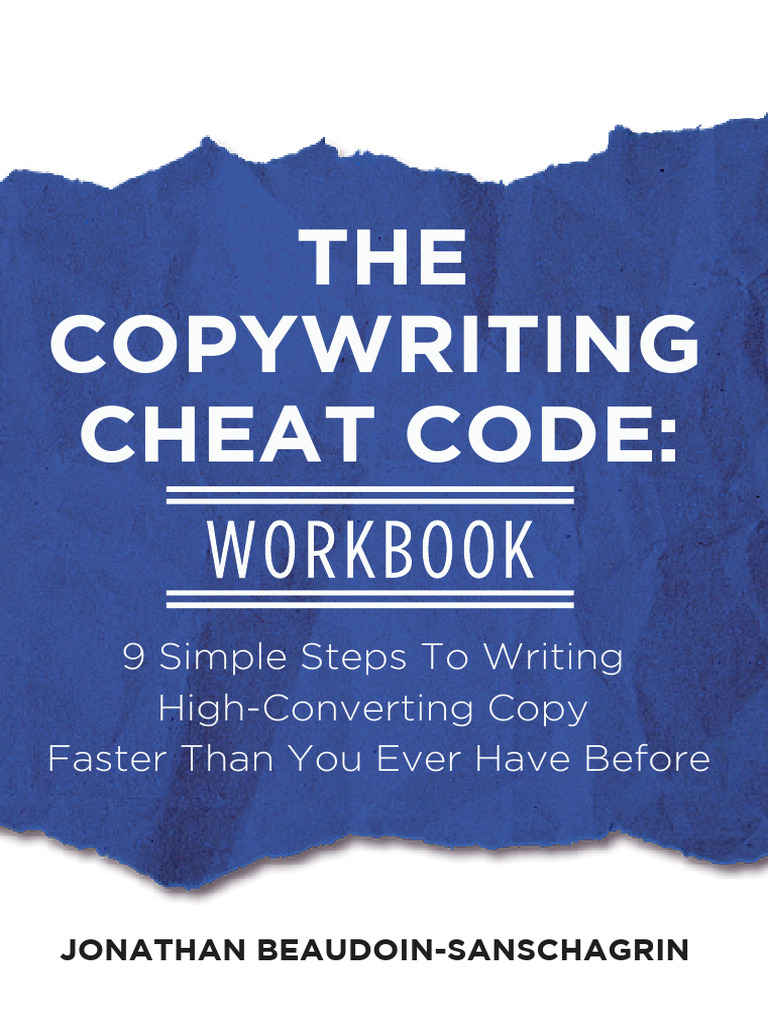 Copywriting Cheat Code Workbook | PDF | Copywriting | Narrative