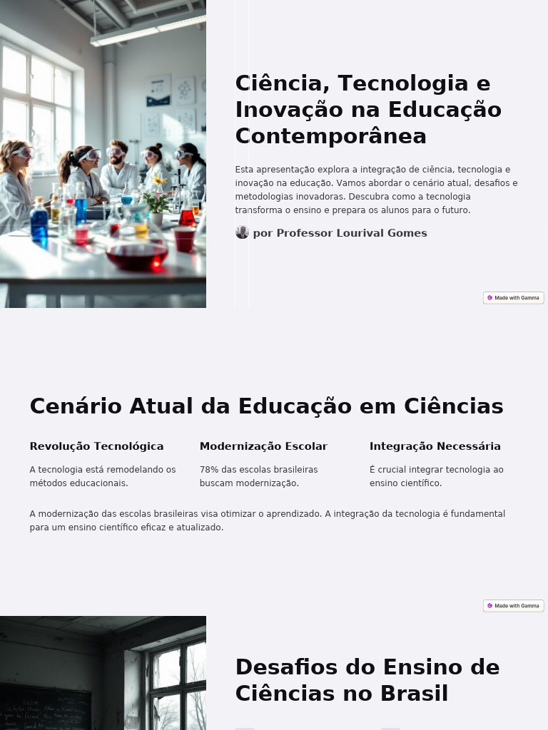 Inovação e Tecnologia na Educação Científica | PDF | Tecnologia ...