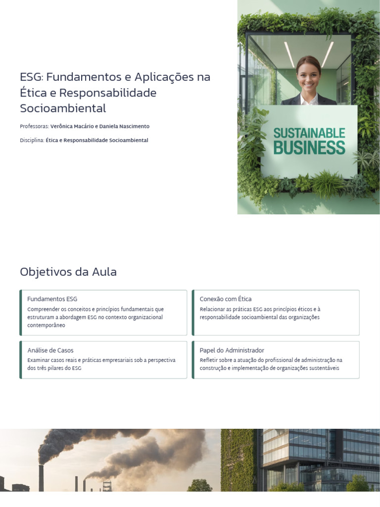 Fundamentos e Práticas de ESG | PDF | Governança | Sustentabilidade