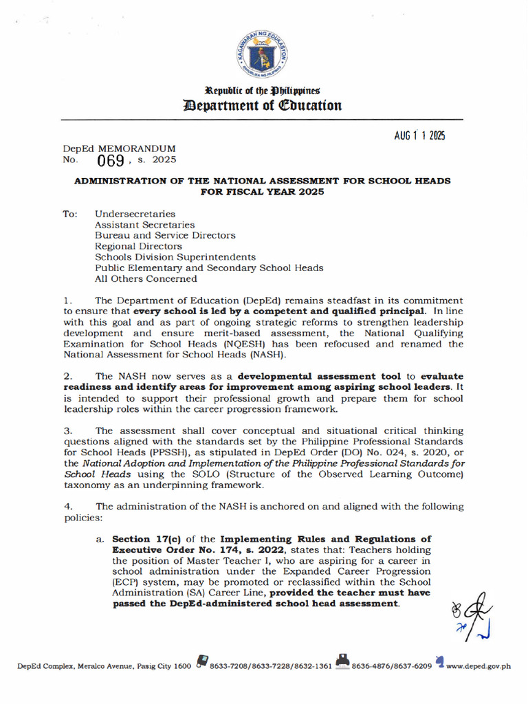 DM s2025 069r NASH Administration | PDF