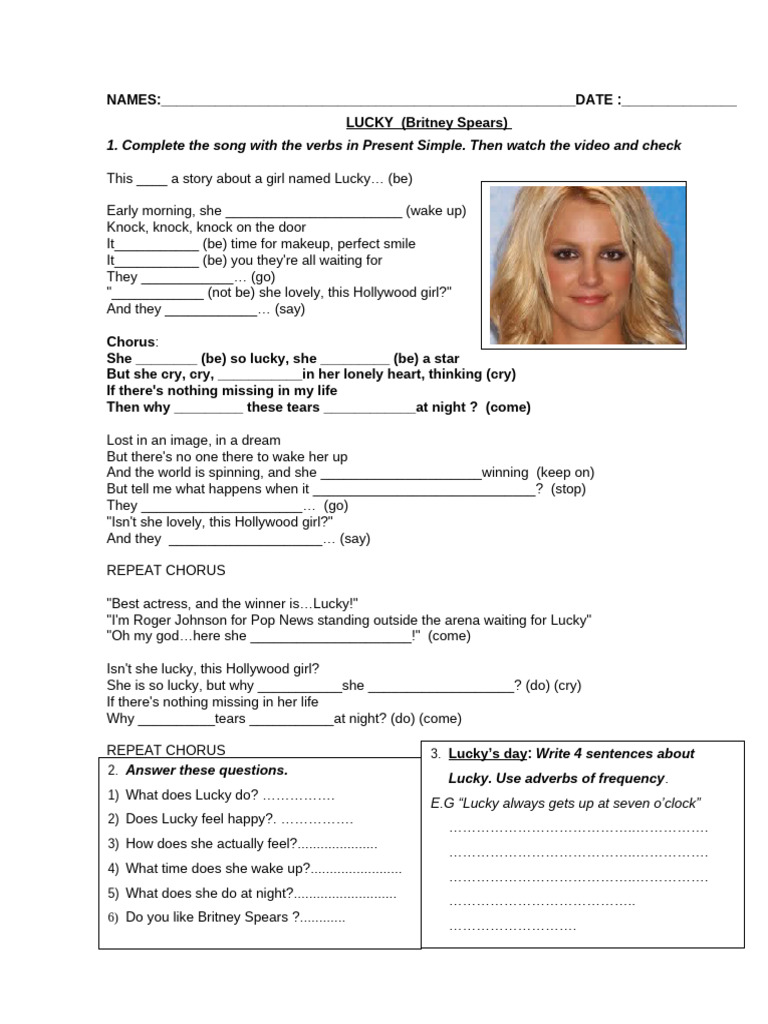 lucky-present-simple | PDF