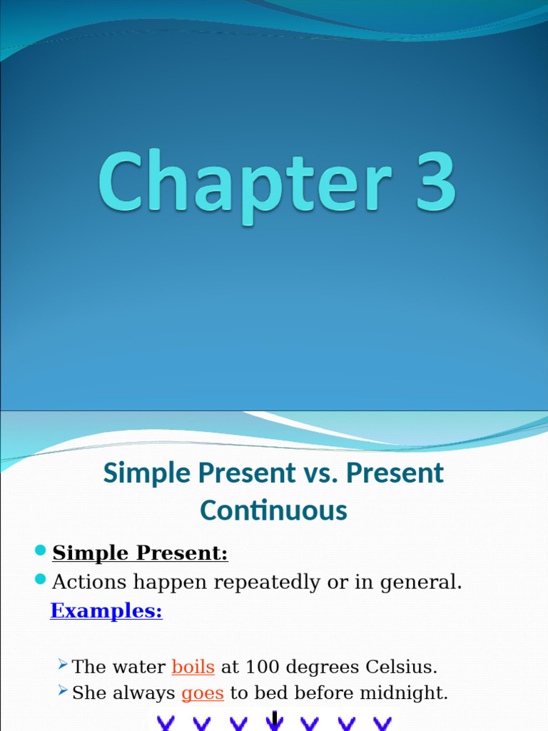 Simple Present vs. Present Continuous Guide | PDF