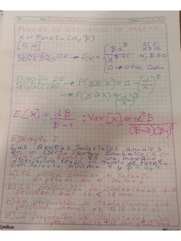 Pareto Probas | PDF
