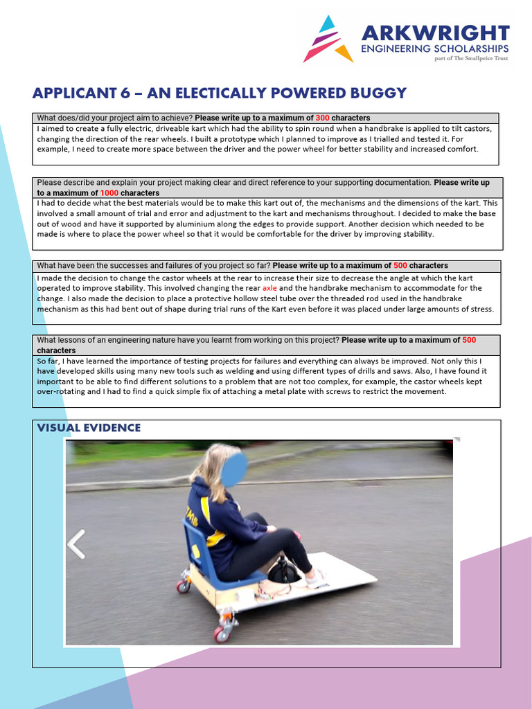 Electric Buggy Project Overview | PDF | Mechanical Engineering