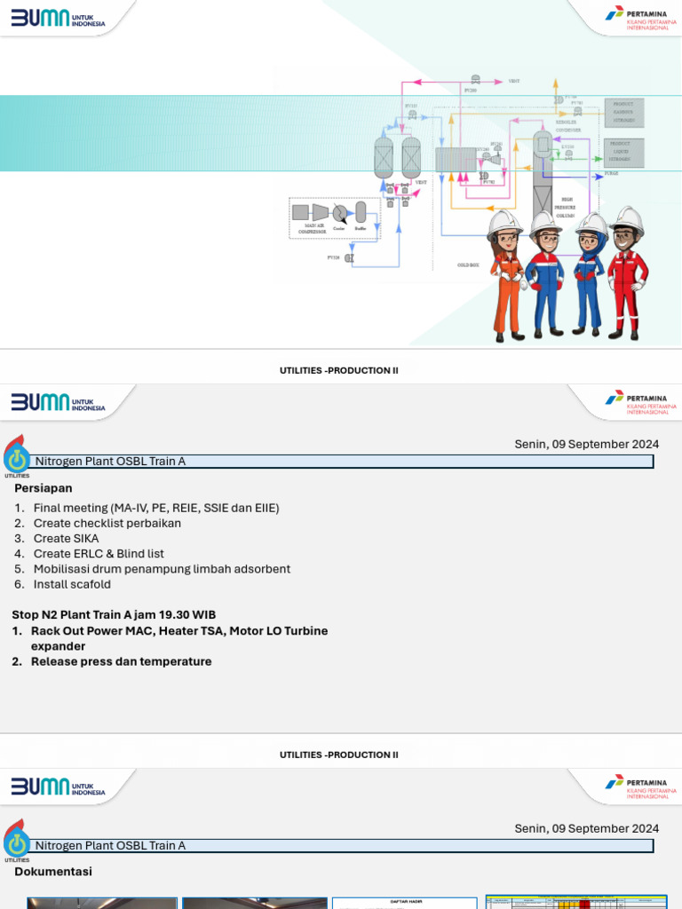 Nitrogen Plant OSBL Train A Update | PDF | Gas Technologies ...