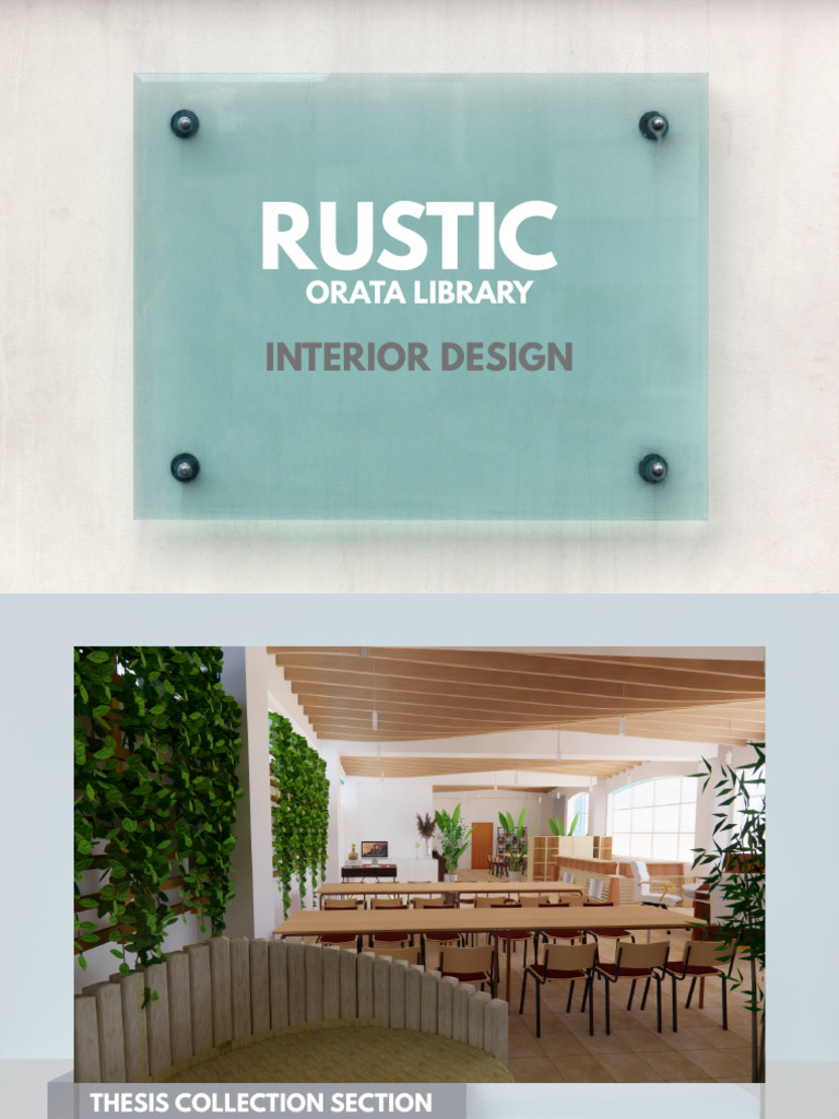 Orata Library Interior Design Concepts | PDF