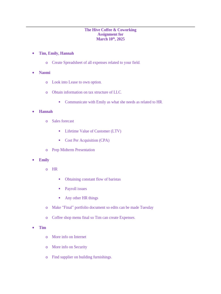 Assignments For March 10 | PDF