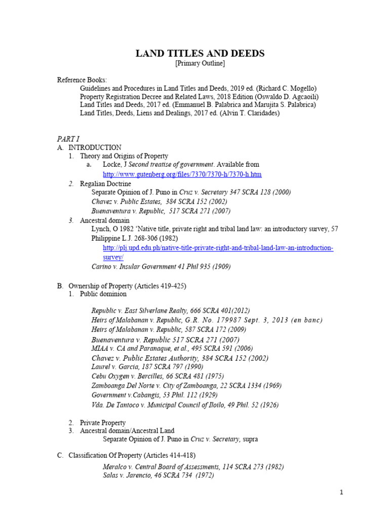 Understanding Land Titles and Deeds | PDF | Property | Land Law