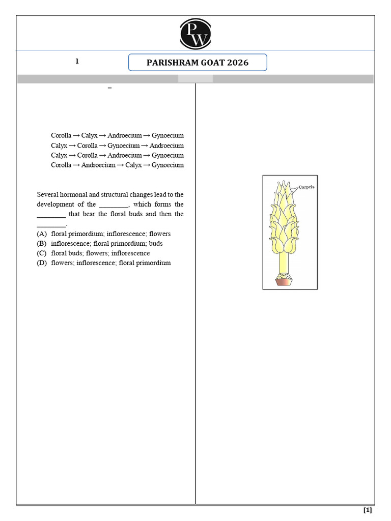 Multicarpellary Apocarpous Gynoecium | PDF | Flowers | Pollination