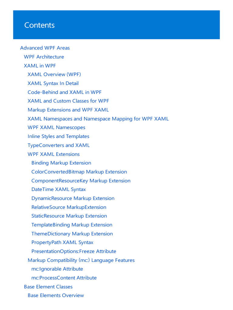 Advanced WPF Concepts and Techniques | PDF | Extensible Application ...