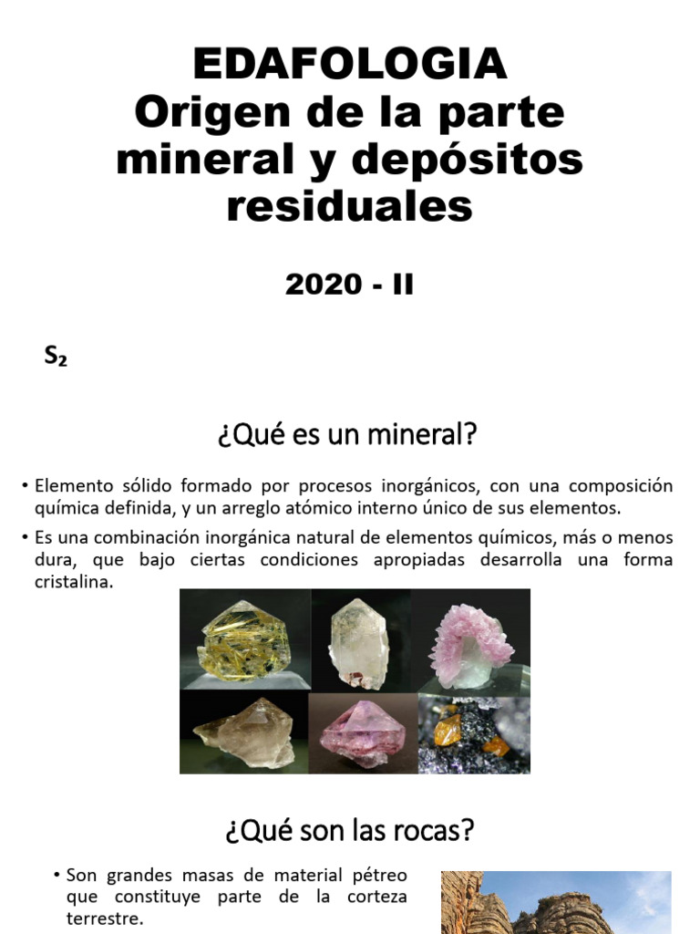 Tipos de Minerales y Rocas | PDF | Magma | Roca ígnea