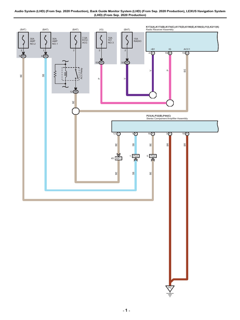 Lexus Audio System Wiring Guide | PDF | Computing | Sound Production