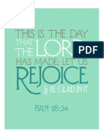 Psalm 118 in Aqua From The Flourishing Abode