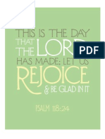 Psalm 118 in Green From The Flourishing Abode