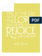 Psalm 118 in Yellow From The Flourishing Abode