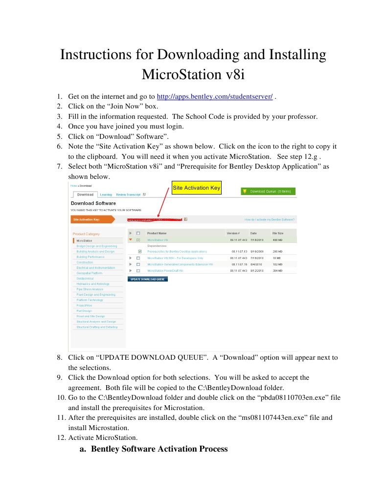 Instructions For Downloading And Installing Micro Station V8i Pdf