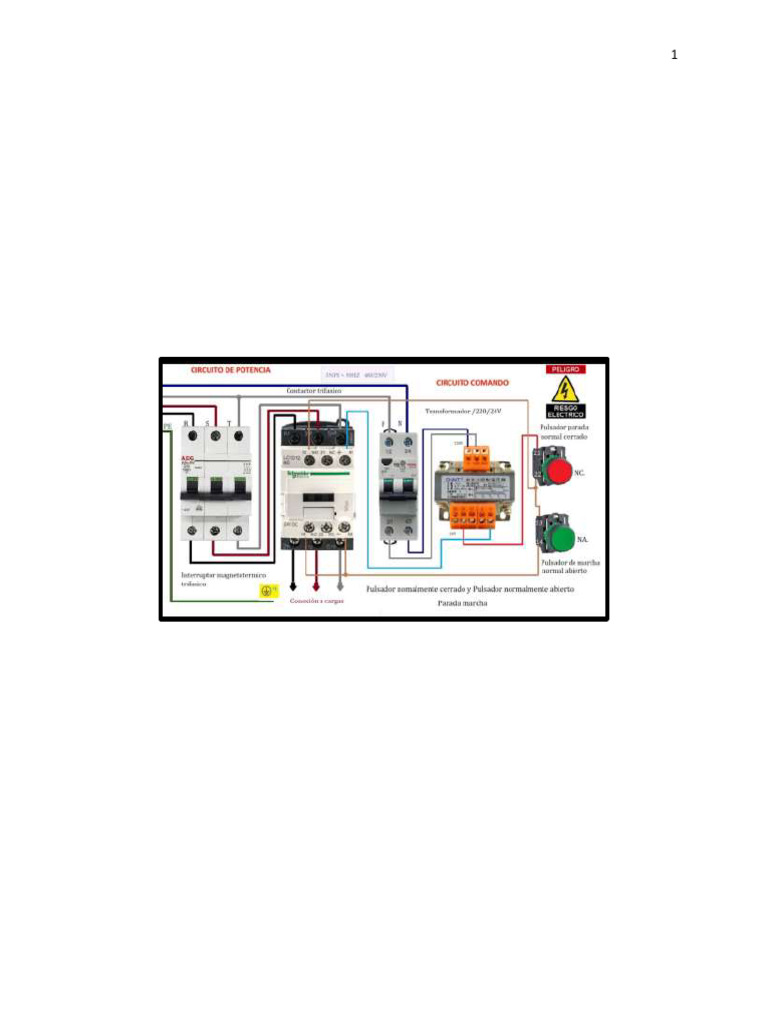 Contactos Eléctricos: NA y NC | PDF | Corriente eléctrica | Electricidad