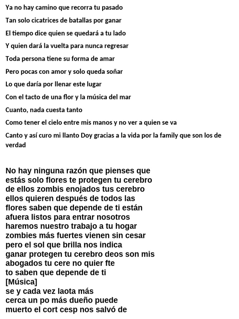 Ya No Hay Camino Que Recorra Tu Pasado | PDF