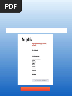 Auf Geht S Beginning German Language and Culture 4th Edition Lee