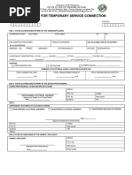 Temporary Service Connection Permit | PDF