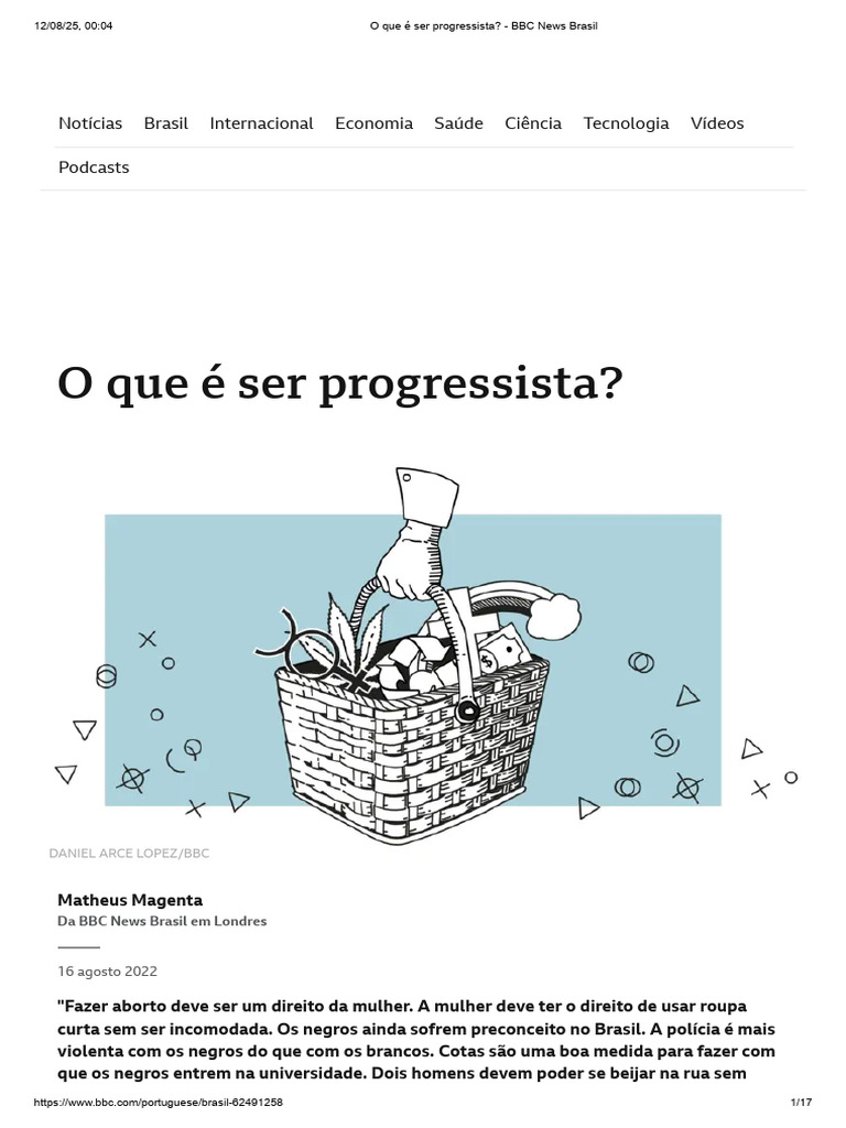O Que É Ser Progressista - BBC News Brasil | PDF | Progressivismo ...