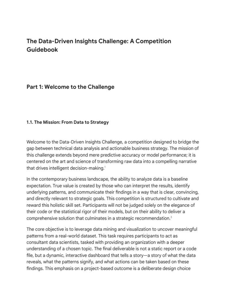 Data-Driven Insights Challenge Guide | PDF | Cluster Analysis | Data ...