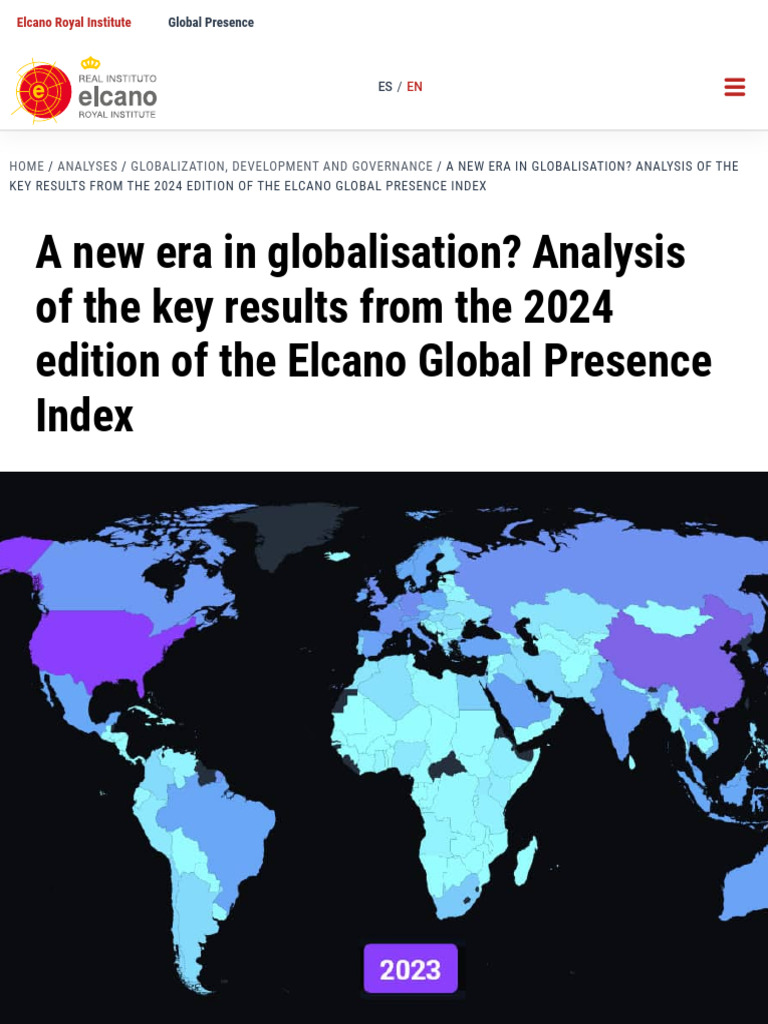A New Era in Globalisation - Analysis of The Key Results From The | PDF ...