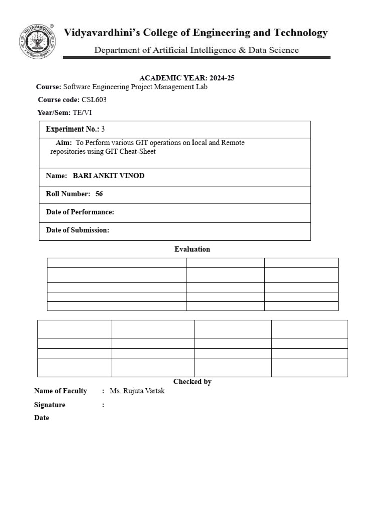GIT Operations for Software Projects | PDF | Computer File | Version ...