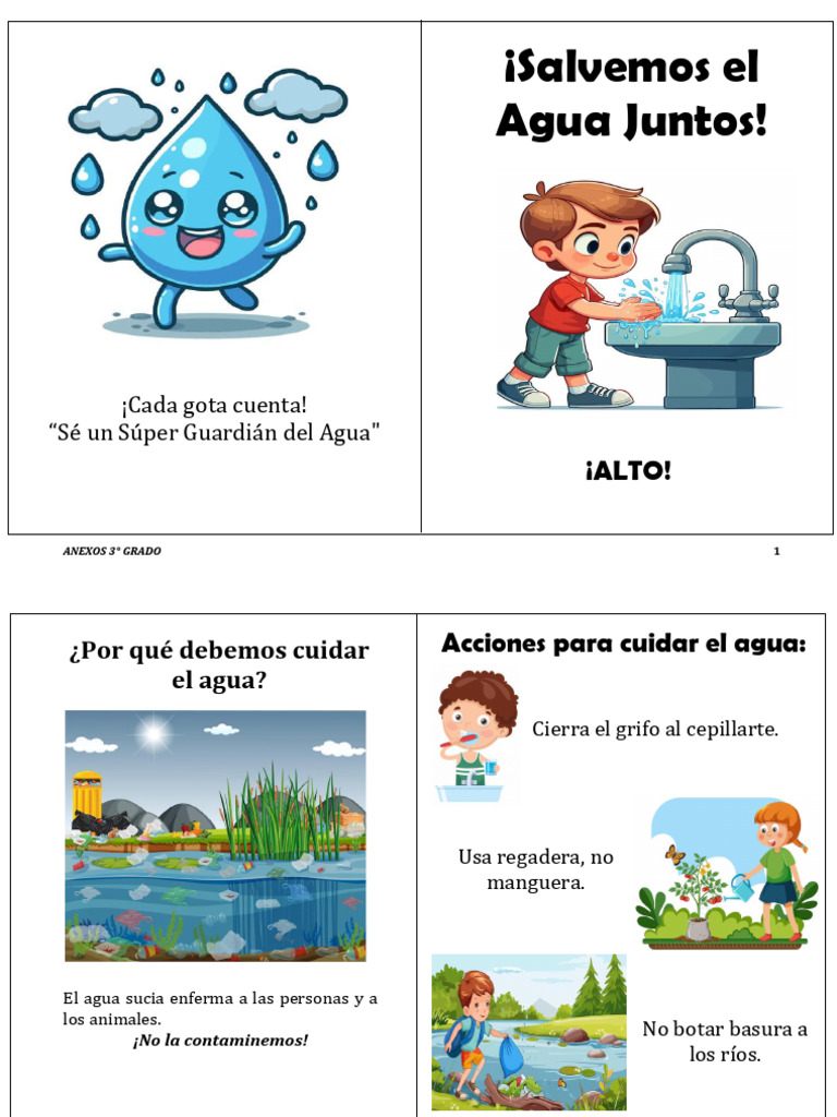 Cuidado del Agua para 3° Grado | PDF