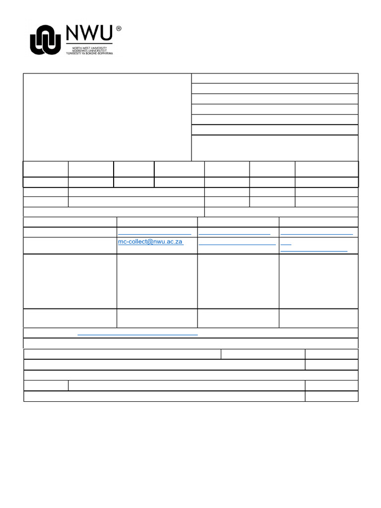 NWU Account Enquiries and Payment Info | PDF | Vocational Education ...