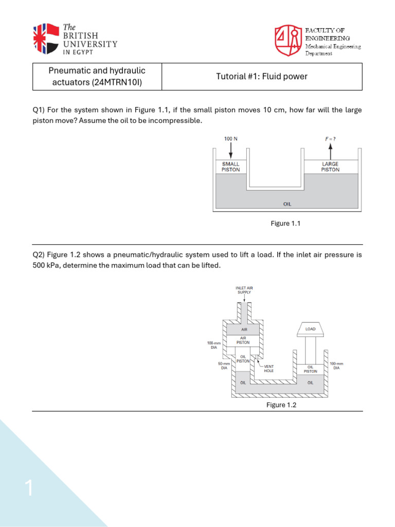 Fluid Power Actuators Tutorial Guide | PDF