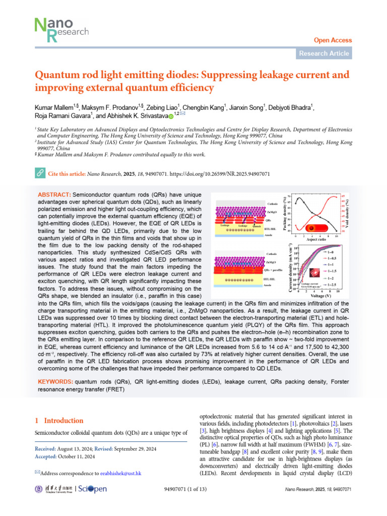 Mallem Et Al. - 2025 - Quantum Rod Light Emitting Diodes Suppressing ...