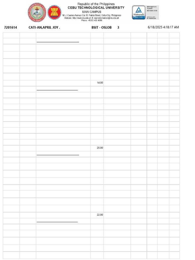 Course Schedule for BSIT Program | PDF | Personal Computers | Computing