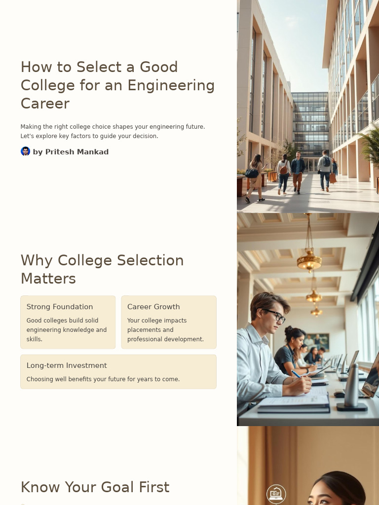 Choosing the Right College for Engineering | PDF | Cost Of Living ...