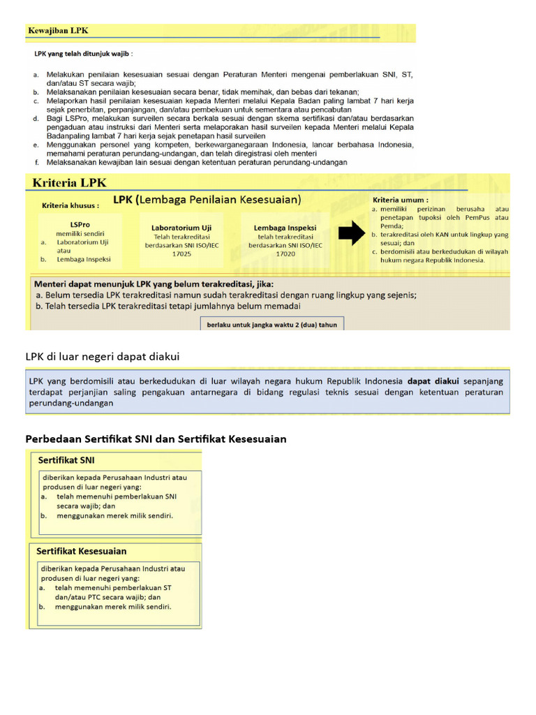 Kewajiban Dan Kriteria LPK 12 Agustus | PDF