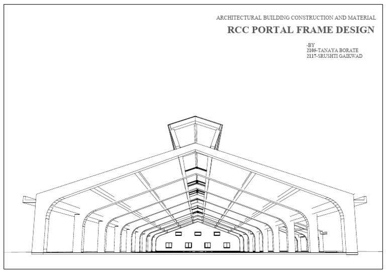 RCC Portal Frame Design Overview | PDF