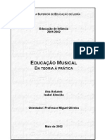 Educação Musical - Da Teoria À Prática