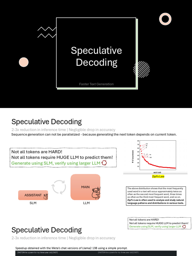 Speculative Decoding for Fast Text Generation | PDF | Computing ...