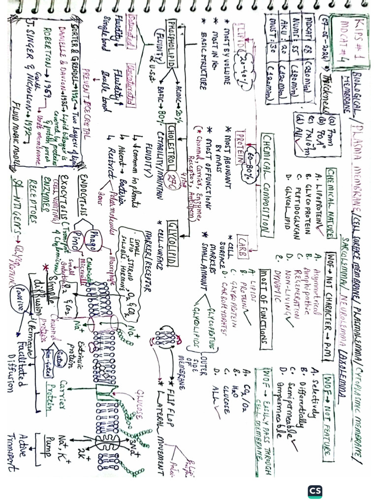 Kips Unit 1 Cell Structure and Function | PDF