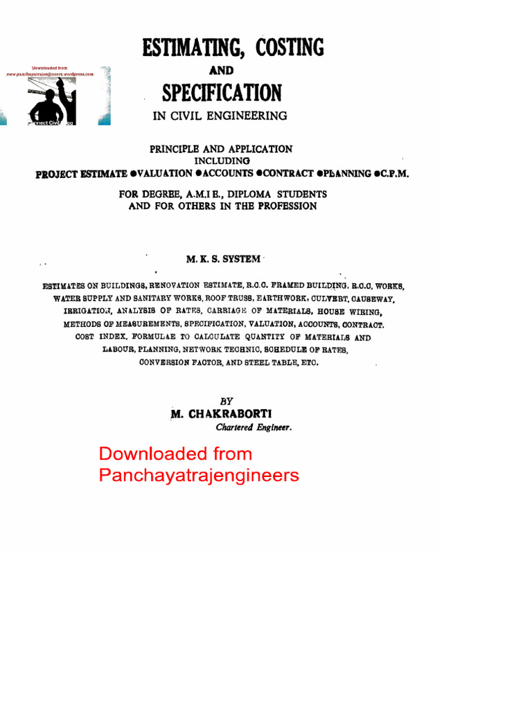 Estimation and Costing | PDF