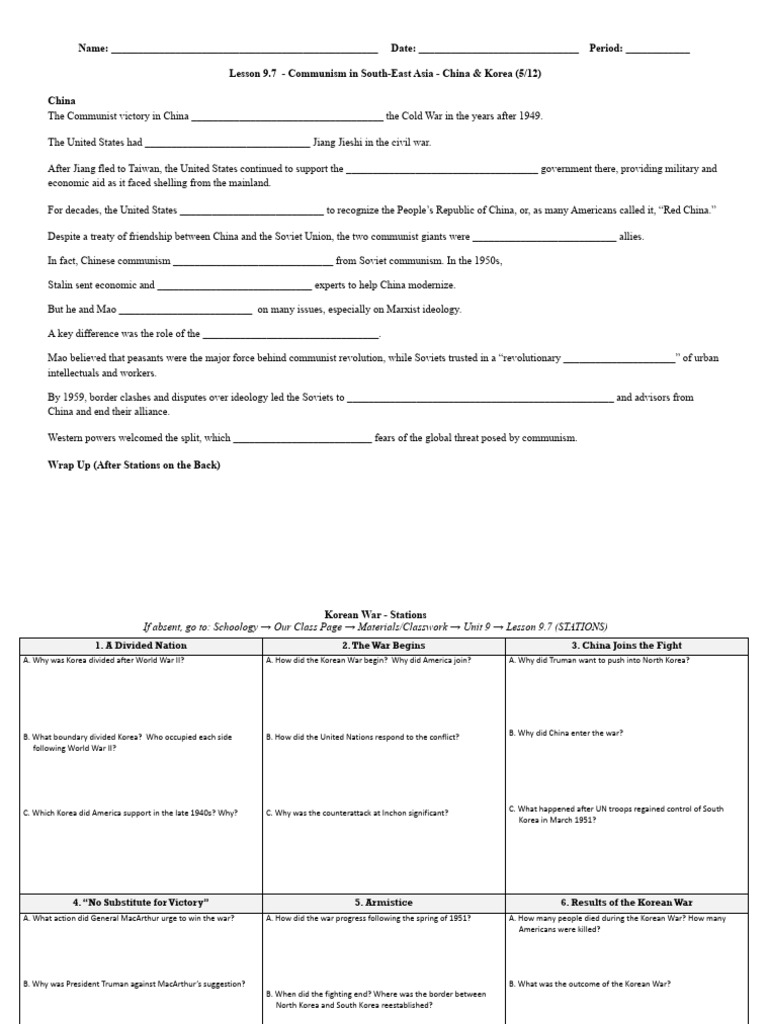 Lesson+9.7++ +Communism+in+South East+Asia+ +China+&+Korea+ (5 12 ...