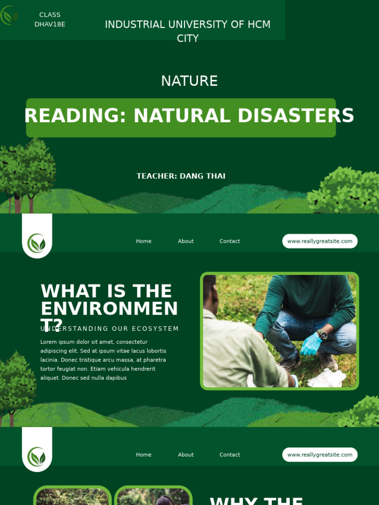 Green Modern Illustration Nature Environment Presentation | PDF ...