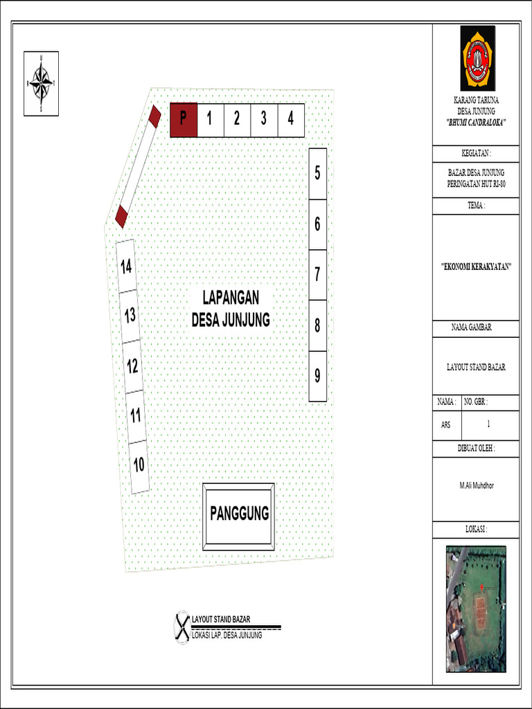 Layout Bazar Karang Taruna-Model | PDF